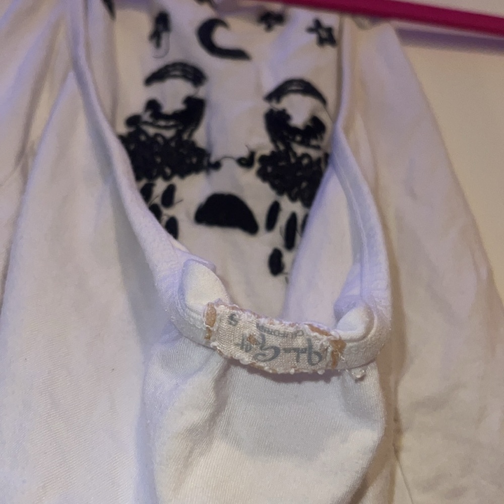 Brandy Melville vintage crying halter size S embroidered crop top shirt … - Picture 6 of 8